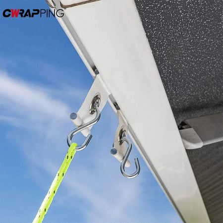 4Pcs S Shaped Camping Awning Hooks Clips - Durable &amp; Versatile for RV, Tent &amp; Home