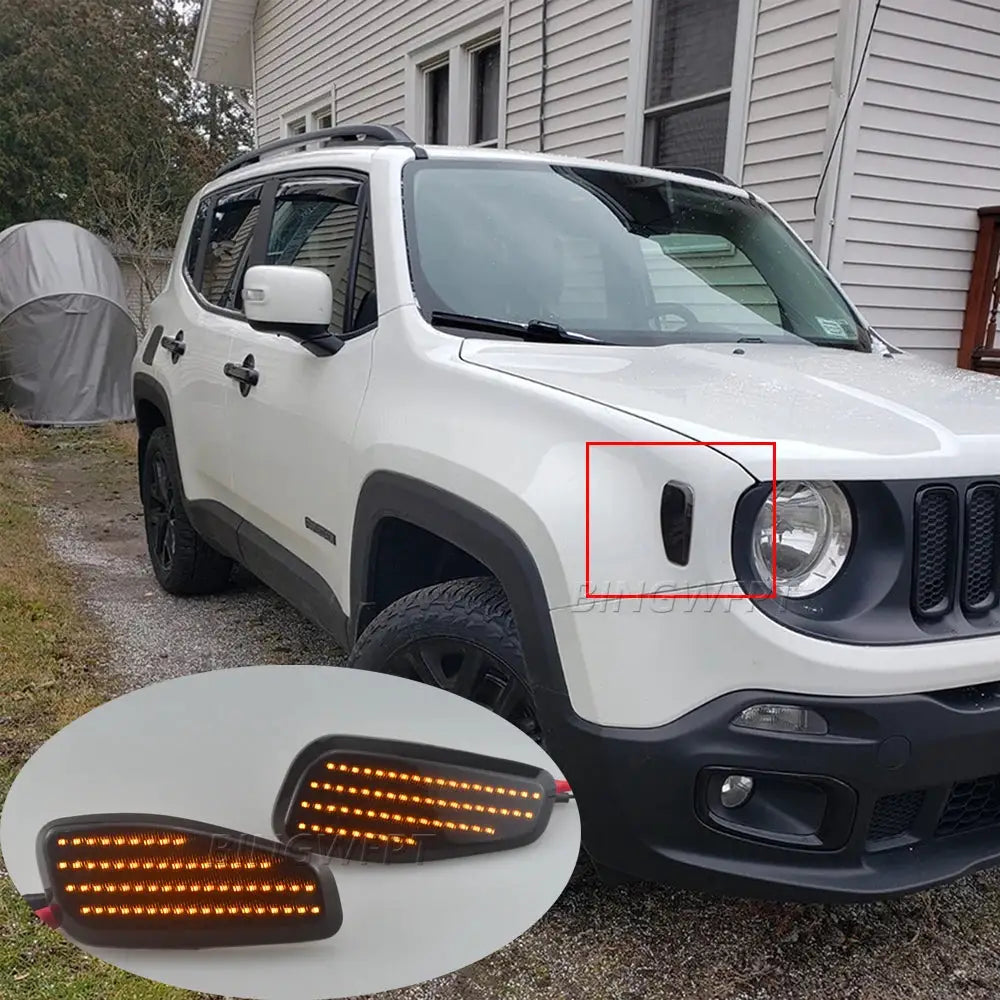 OEM: 68256049AA Turn Signal Side Marker LED Light For Jeep Renegade 2015-2022 High Quality Dynamic Blinker Indicator Lamp by InterCyprus Trading Ltd