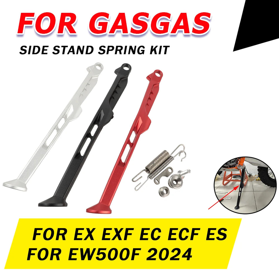 Πλευρική βάση στάθμευσης μοτοσυκλέτας GasGas με κιτ ελατηρίου για EX, EXF, EC, ECF, ES, EW 2024