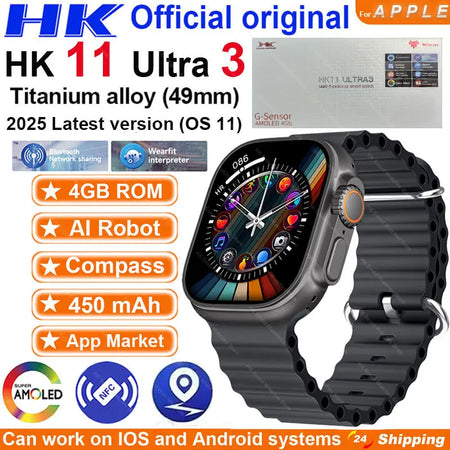 HK11 Ultra 3 Smartwatch &ndash; 4G Calling And AI Chat Robot