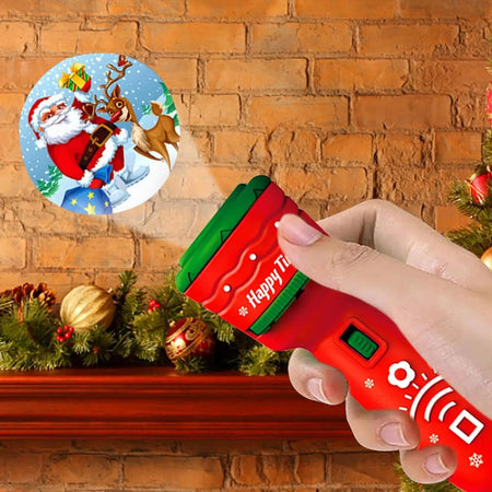 Kids Projector Flashlight Toy &ndash; Fun Christmas Pattern for Early Education