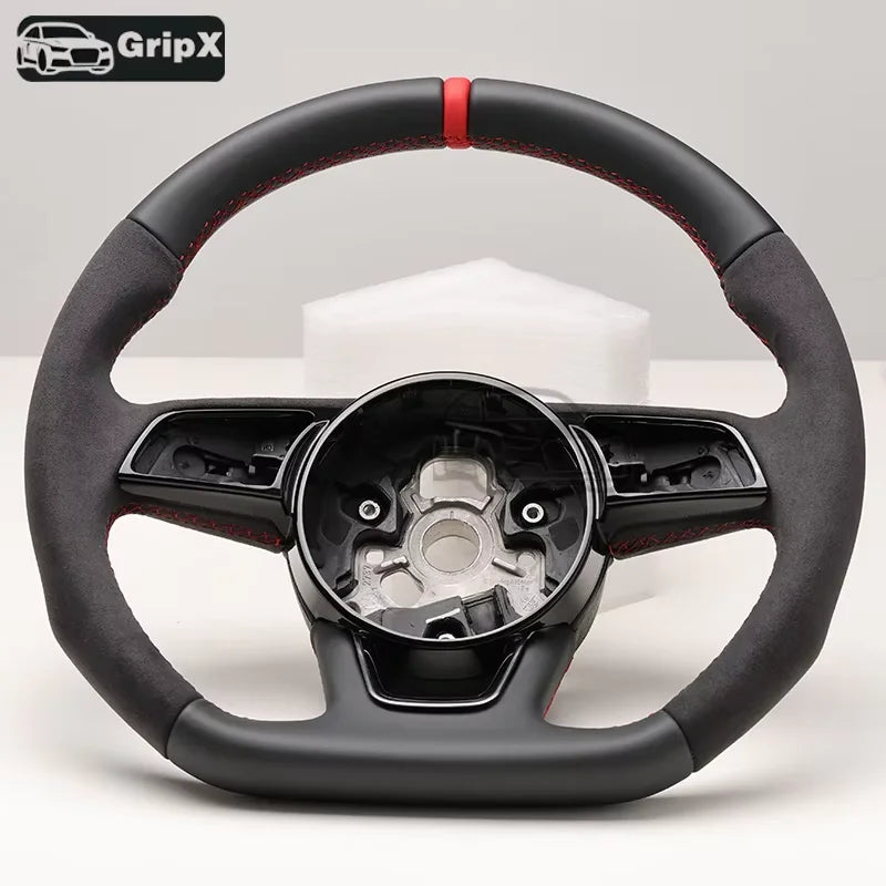 Audi RS3 RS4 RS5 Deri Direksiyon Simidi Montajı ile Dikiş 2017-2020