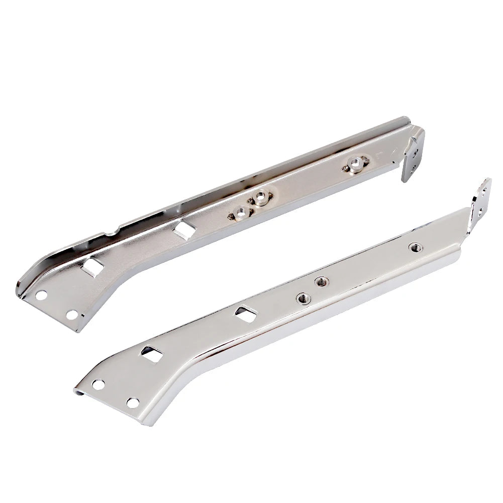 Motorcycle Chrome Drag Heavy Duty Saddlebag Rail &ndash; Durable Rear Support Brackets for Harley Touring