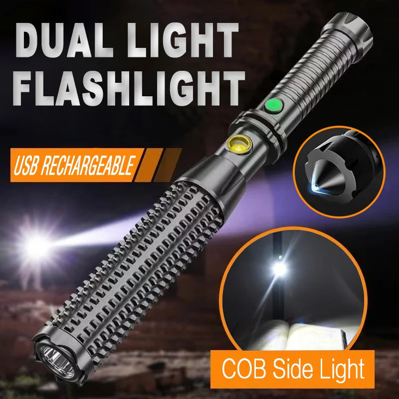 Baseball Bat LED Self-Defense Flashlight &ndash; Telescopic Zoom