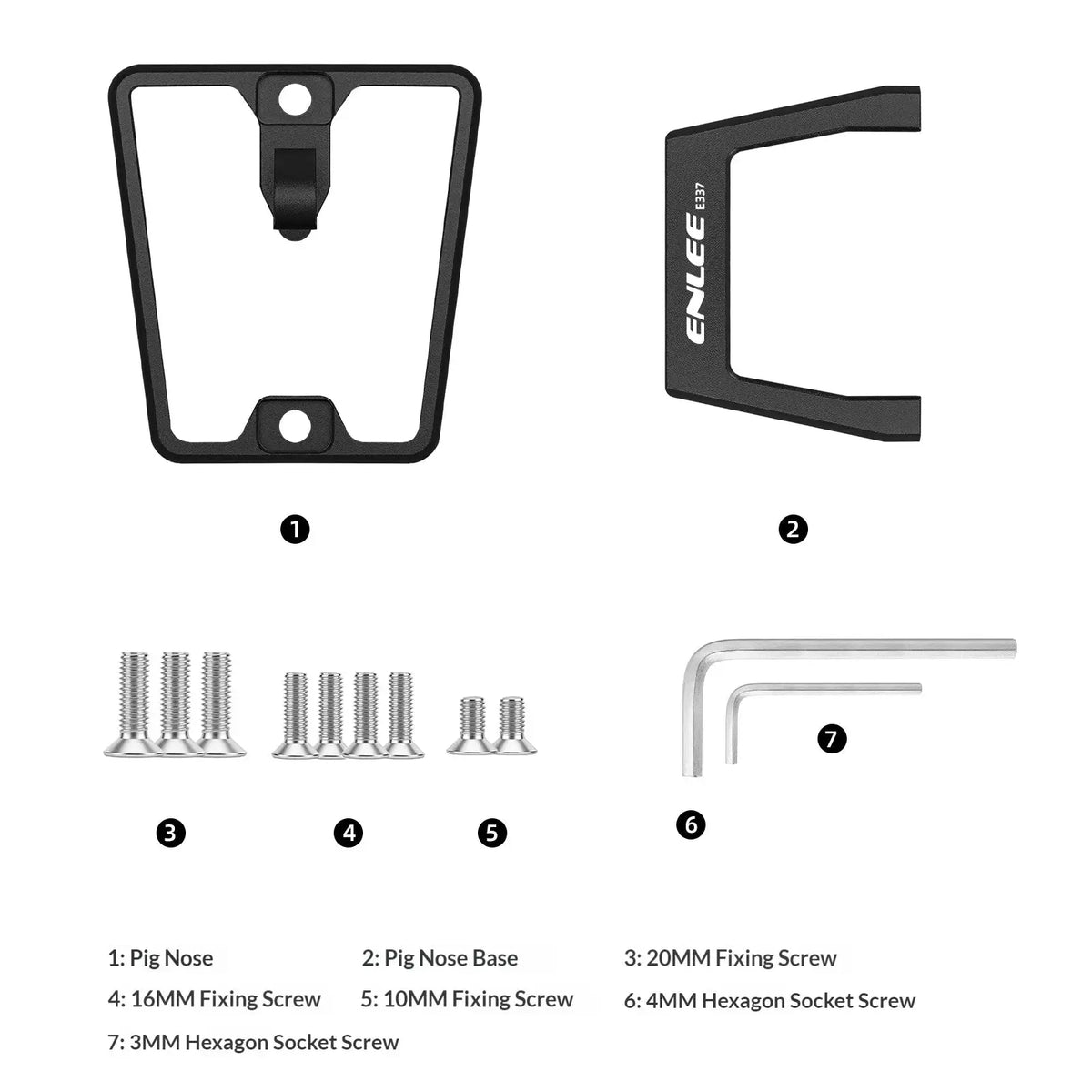 ENLEE Folding Bicycle Front Bag Raised Base Aluminum Alloy Front Carrier Mount Adapter Raiser For Dahon Brompton Folding Bike by InterCyprus Trading Ltd