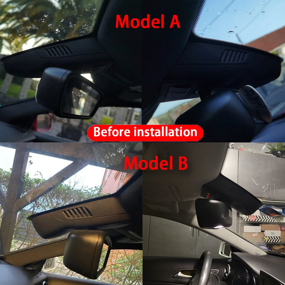 Kamera samochodowa 4K z przodu i z tyłu dla Mercedes-Benz W176 CLA GLA C117 X156