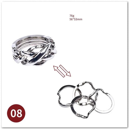 Classic IQ Metal Brain Magic Baffling Puzzles &ndash; Mind Teaser