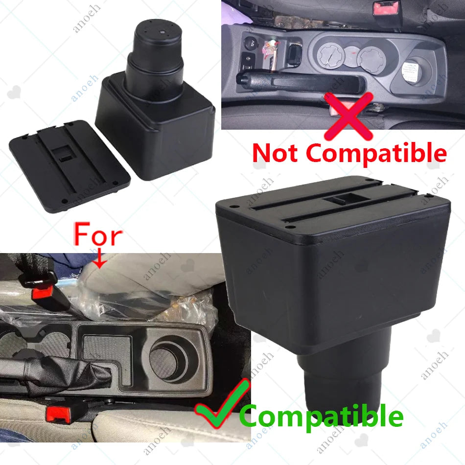Center Armrest Box Leather Abs Plastic For Ford EcoSport 2018 2025