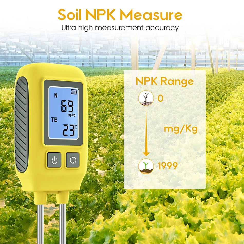 Garden Soil NPK Detector &ndash; Dual Needle Readout Meter