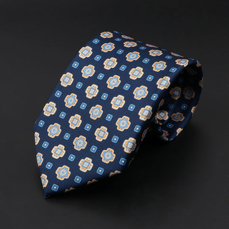 High Quality Soft Silk Ties in 51 Colours - Geometric Pattern Necktie for Men