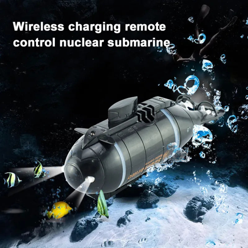 Remote Control Mini Electric Submarine with Diving Features for Kids