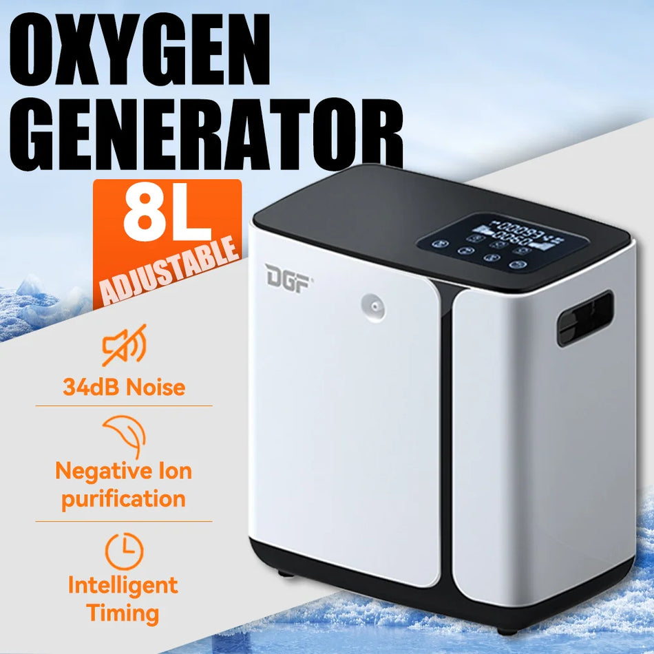 1L do 8L Koncentrator Tlenu 8 Etapowa Filtracja Przenośny