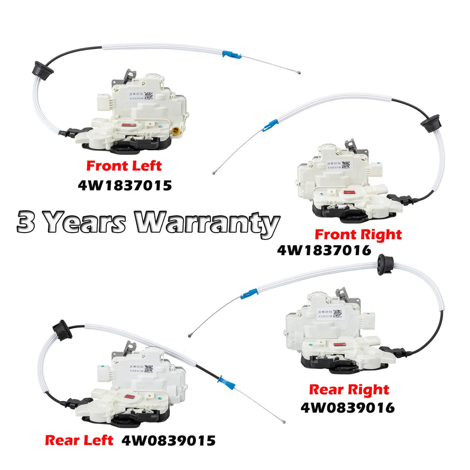 Door Lock Actuator for Bentley Flying Spur Front Left 4W1837015 Front Right 4W1837016 Rear Left Rear Right