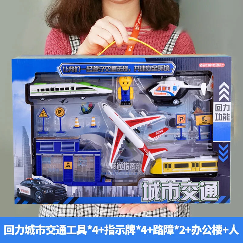 Cars Fire Trucks Model Set Engineering Toy Kit &ndash; Imaginative