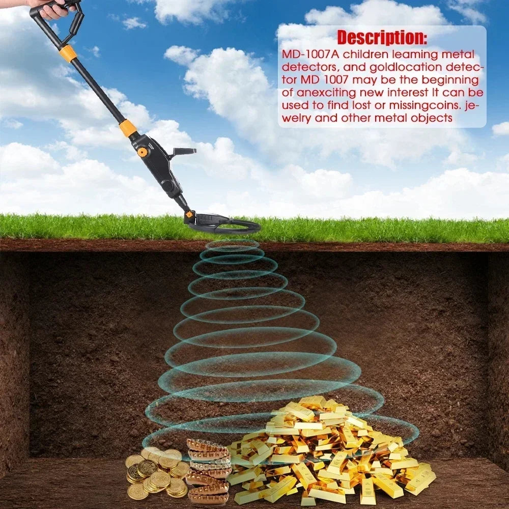 MD-1008A Kids Metal Detector &ndash; Lightweight Beach Treasure