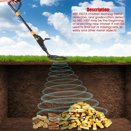 MD-1008A Kids Metal Detector &ndash; Lightweight Beach Treasure