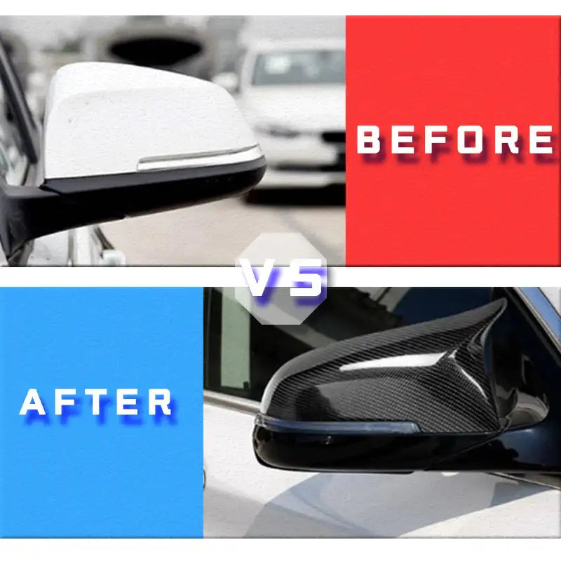 Carbon Fiber Rear View Mirror Caps BMW 5 6 7 Series