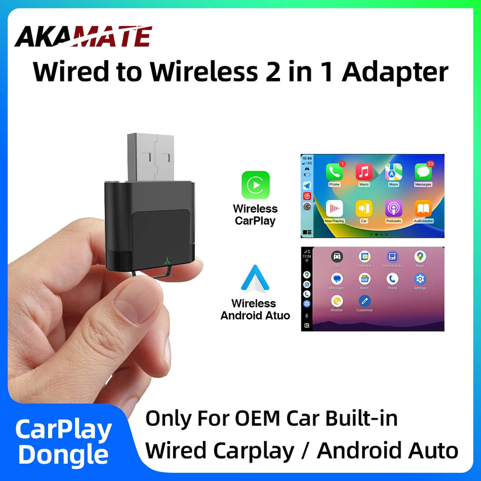 2in1 Wireless Mini CarPlay Dongle - Plug And Play Wireless