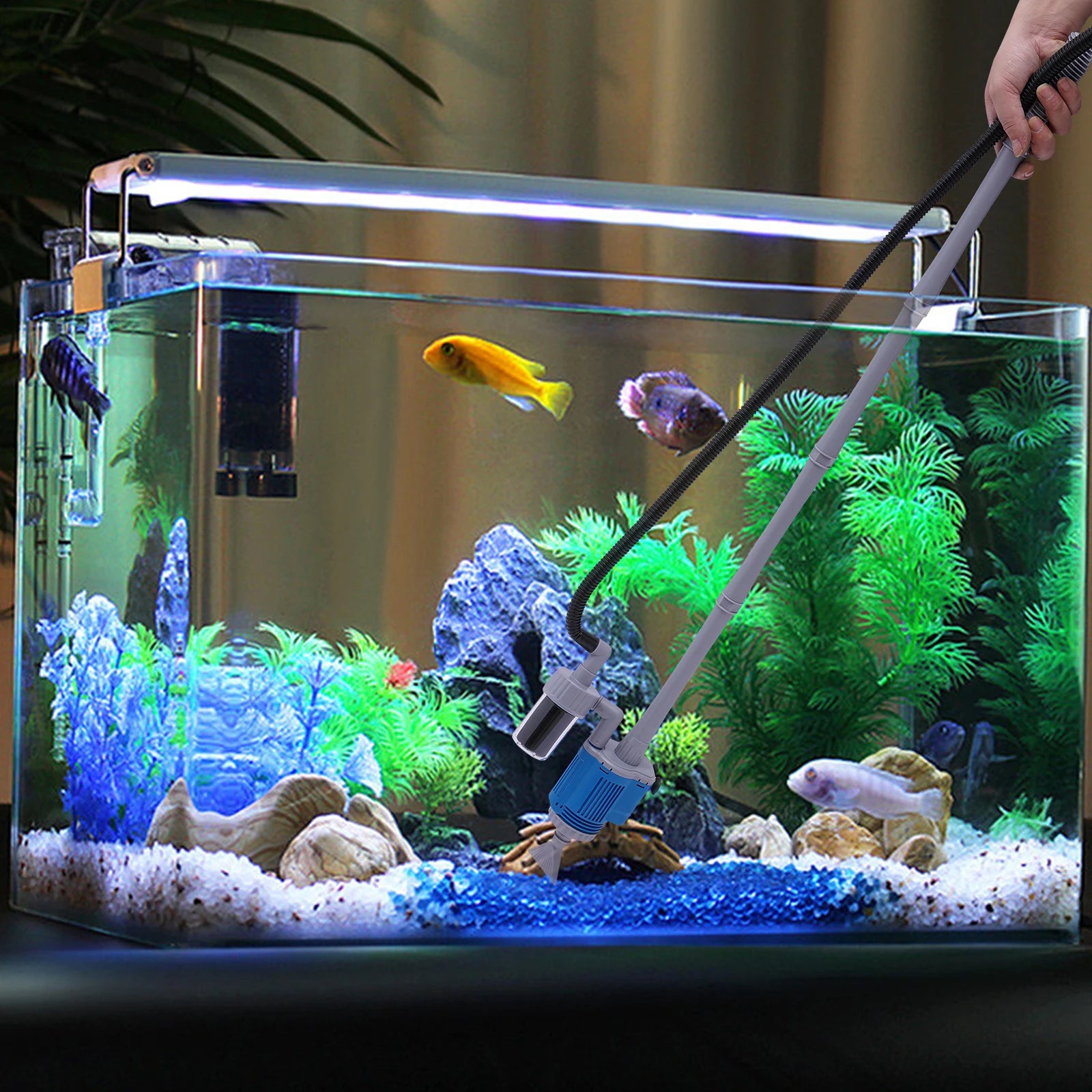 Auto Fish Tank Gravel Cleaning Kit &ndash; Powerful 28W Pump