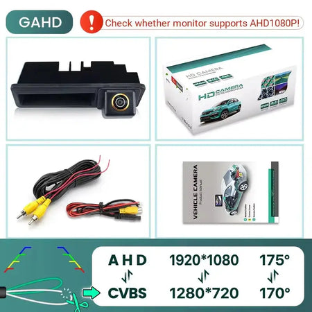 AHD Rear View Camera With Night Vision For Audi A4 A6 A3 Q5 by InterCyprus Trading Ltd