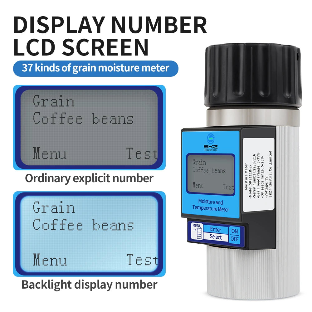 Multi Language Grain Moisture Meter &ndash; 37 Grains Supported