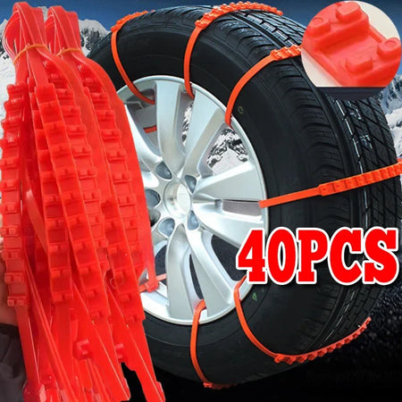 20/40PCS Car Tyre Snow Chains &ndash; Winter Traction On Snow
