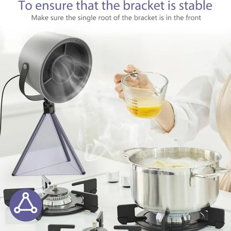 Portable Desktop Range Hood &ndash; Low Noise 3-Speed For Kitchen