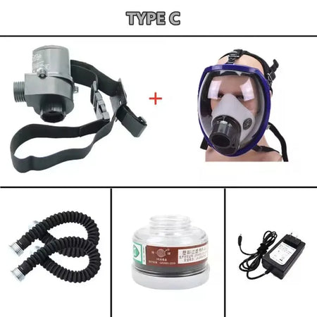 Electric Full Face Mask Electric Pump &ndash; Low Weight Design TYPE 2