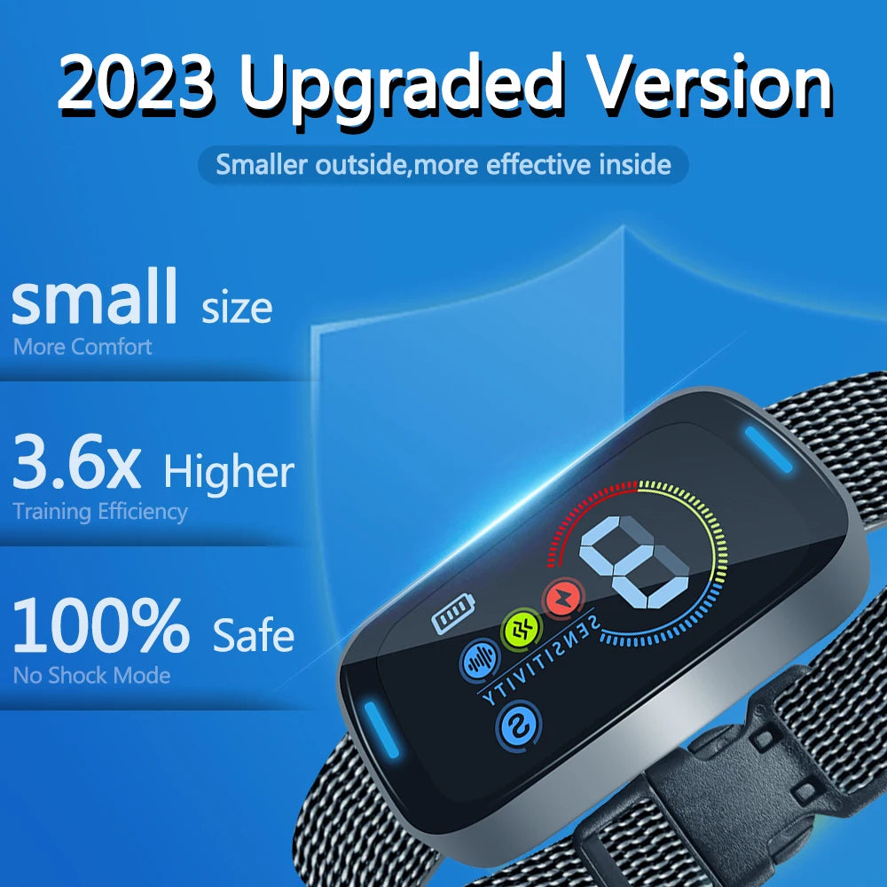 PuPoPan T012 Ultrasonic Bark Deterrent Collar &ndash; Gentle Bark