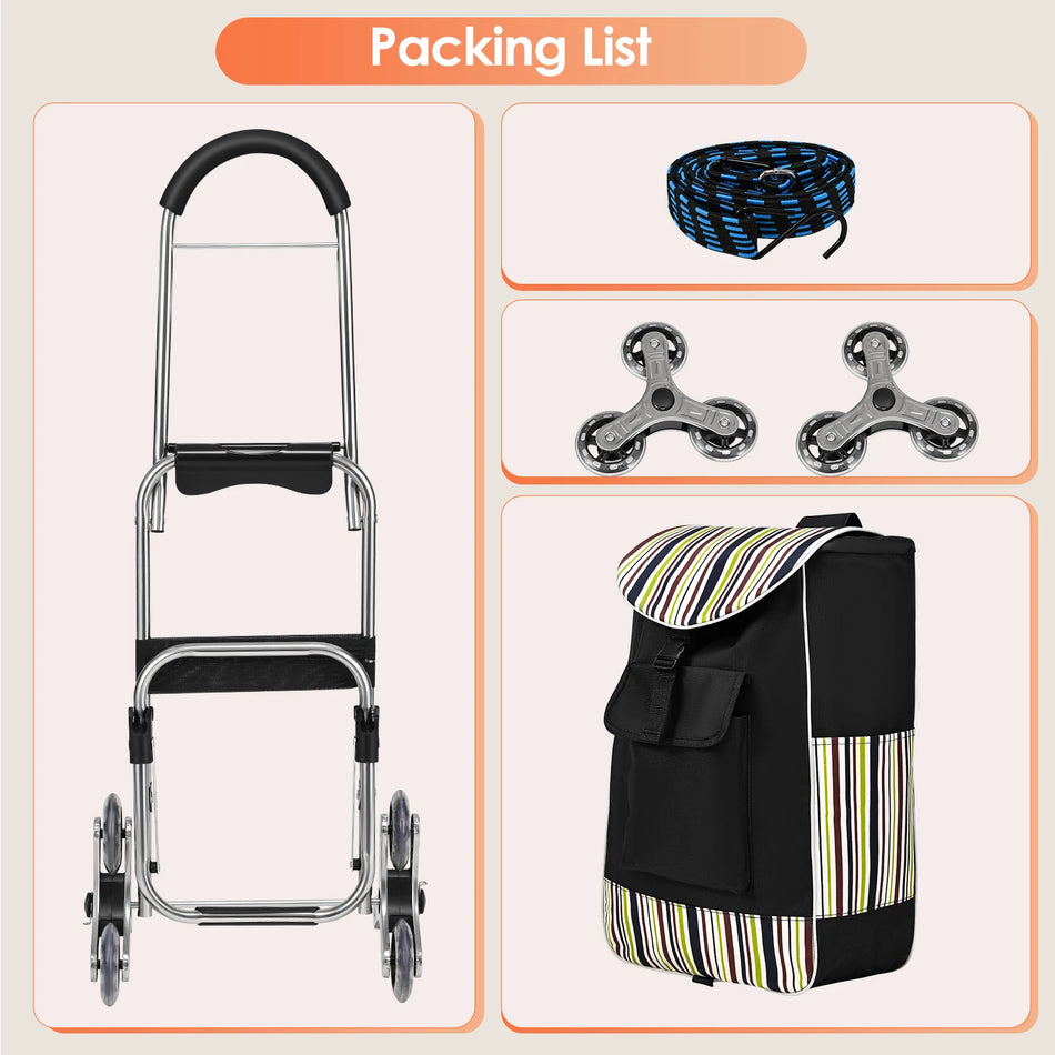 Hållbar rostfri stål vikbar triangulär hjulvagn