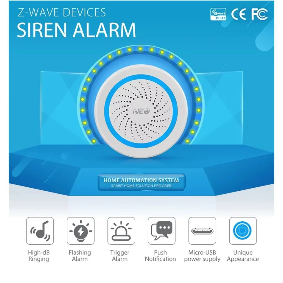 Z-Wave Plus USB sirena alarm senzor za automatizaciju pametne kuće
