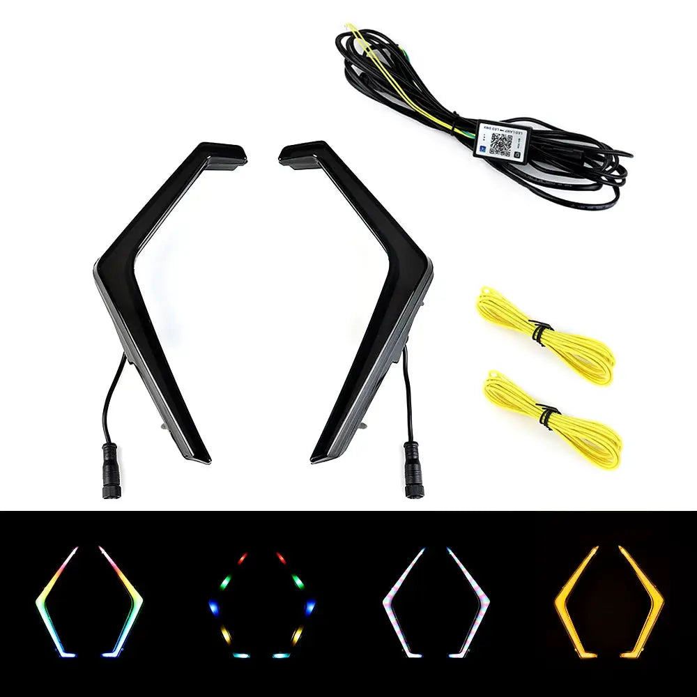 LED Front Accent Light Turn Signal Lights for Polaris RZR XP 1000 Turbo 2018-2021 UTV ATV by InterCyprus Trading Ltd
