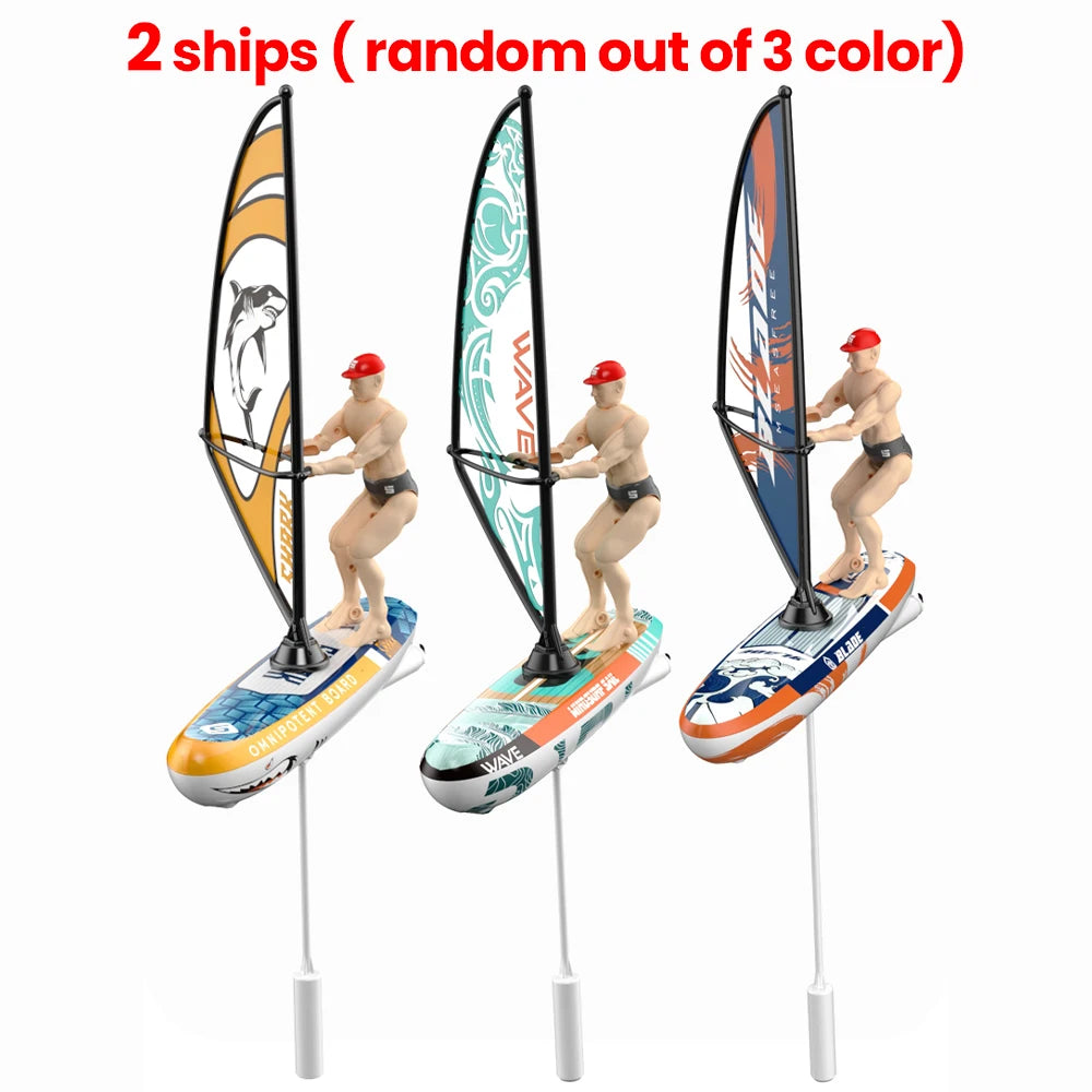 RC Boat Sailboat &ndash; Waterproof Pool Remote Control Toy 2 ship random color