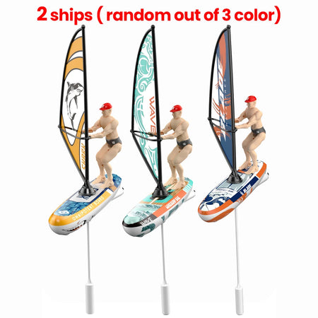 RC Boat Sailboat &ndash; Waterproof Pool Remote Control Toy 2 ship random color