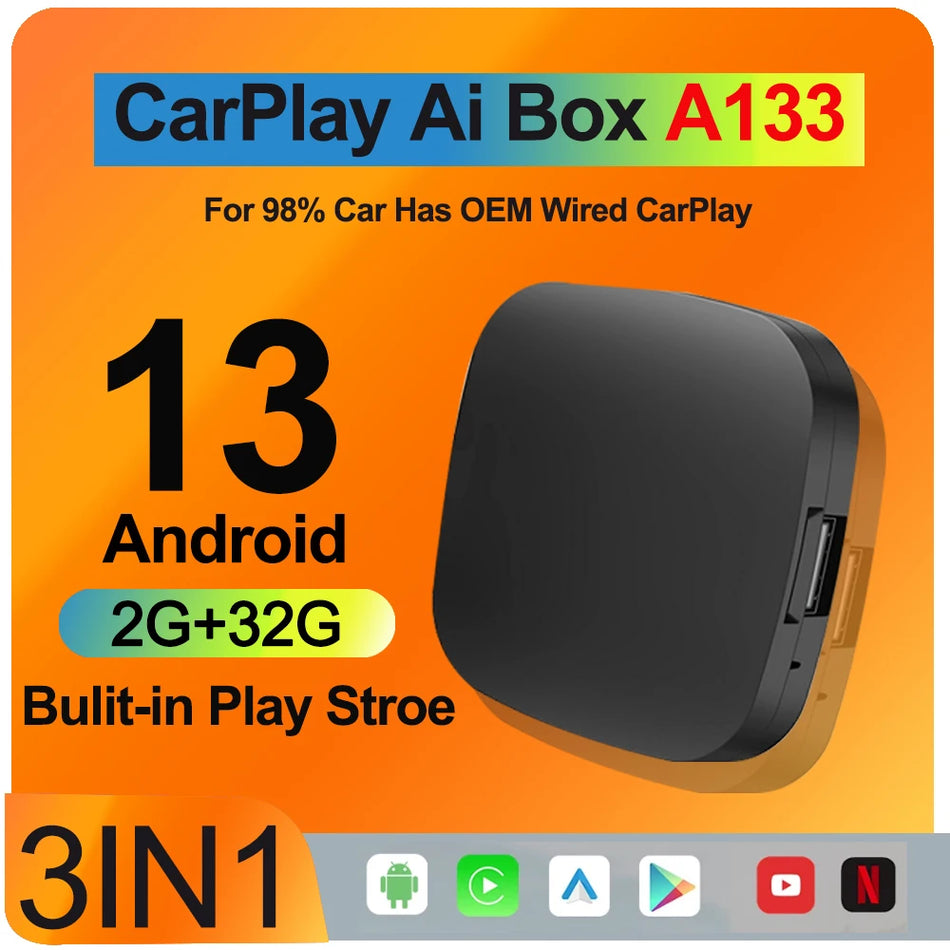 VW Toyota Mazda Hyundai CarPlay AI Box, Android Auto and Wireless CarPlay