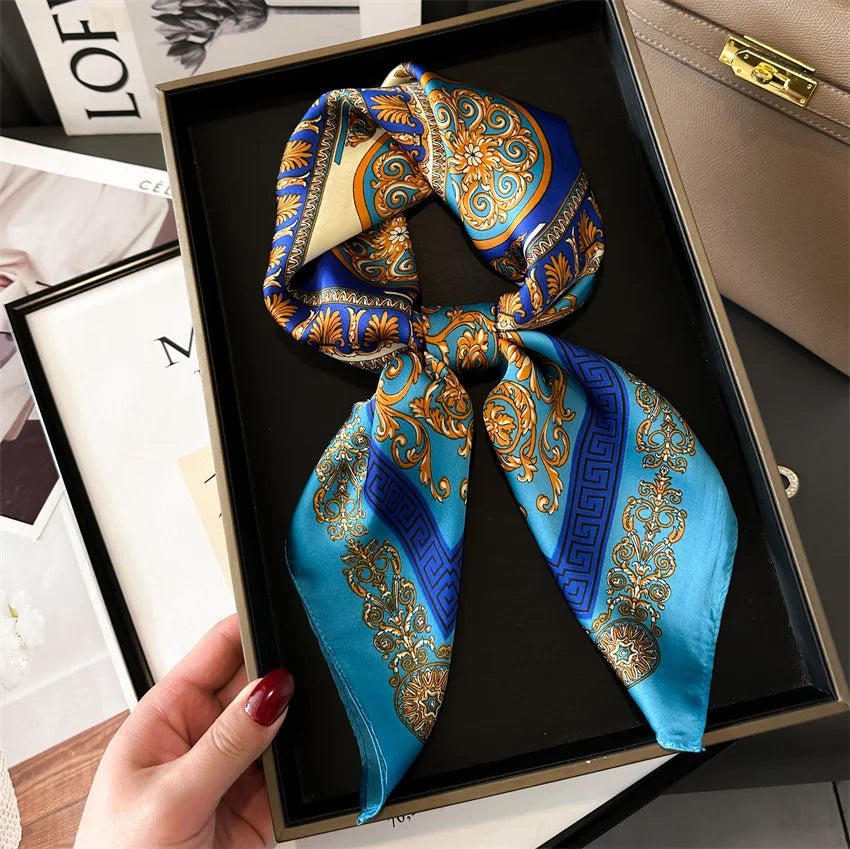 Luxury Temperament Silk Scarf &ndash; Exquisite Style and Versatility
