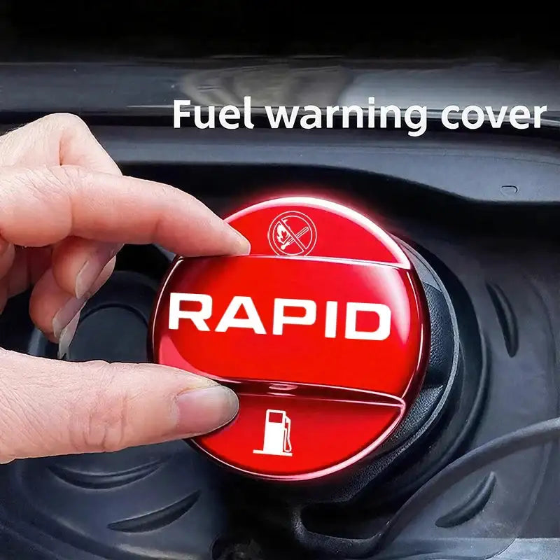 3D Alloy Fuel Tank Cap 1to1 For Skoda Rapid 2019 2025 Blue