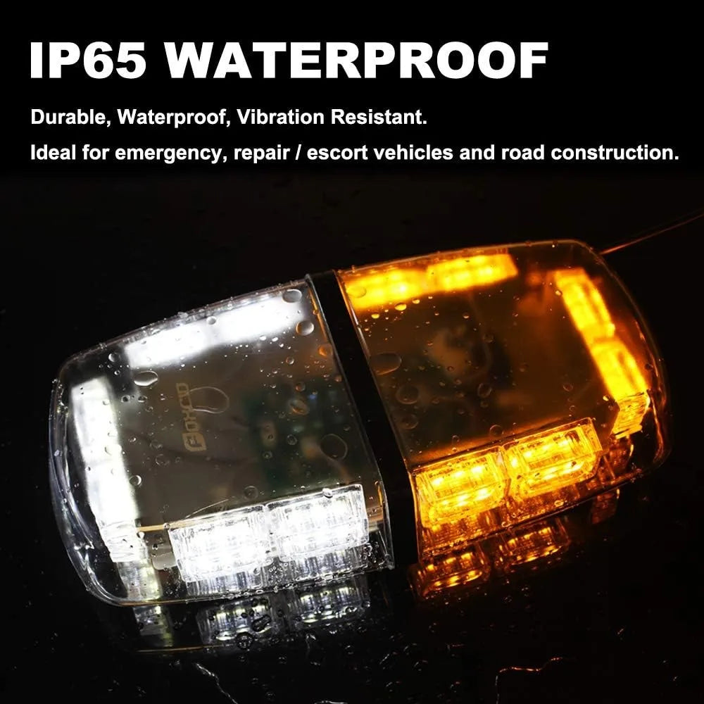 12 Inch 36 LED Emergency Strobe Light Bar &ndash; Magnetic Mount