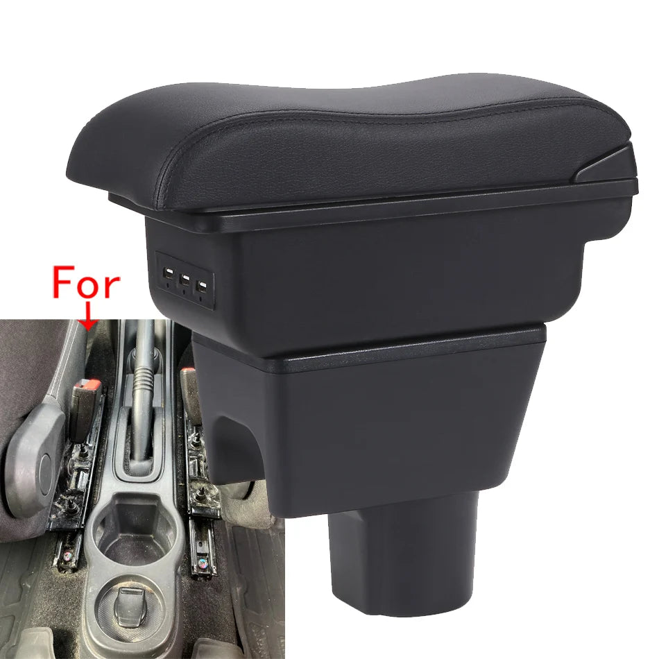 Reposabrazos de consola central con cuero para Renault Duster y Nissan Terrano 2012-2018
