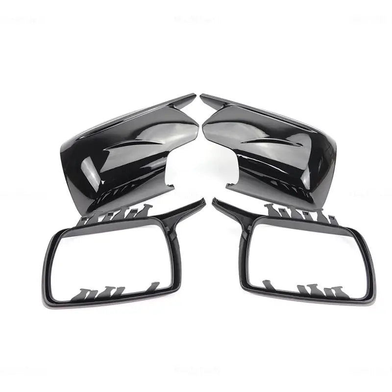 For BMW X3 X 3 E83 2003-2010 Carbon Fiber Look Rear View Mirror Cover Replacement Style Side Wing Mirror Caps with Tool by InterCyprus Trading Ltd