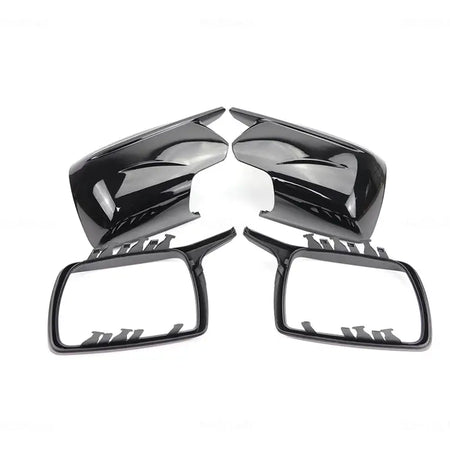 For BMW X3 X 3 E83 2003-2010 Carbon Fiber Look Rear View Mirror Cover Replacement Style Side Wing Mirror Caps with Tool by InterCyprus Trading Ltd