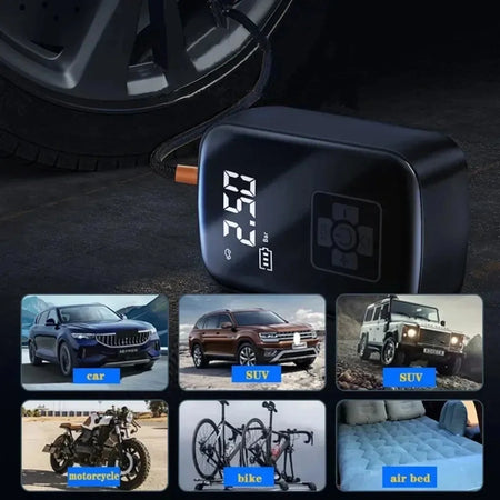 Wireless Portable Car Air Pump with Intelligent Digital Display