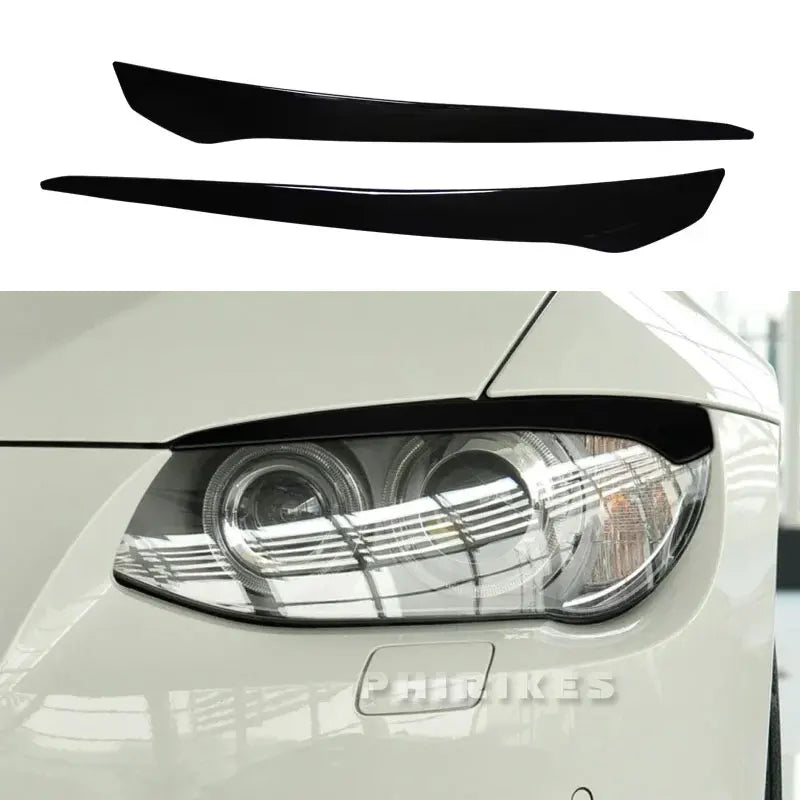 BMW E92 E93 Ön Far Kaş Kaplaması Parlak Siyah ABS