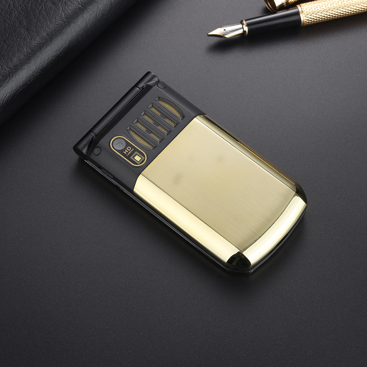 Metal Body Large Screen Flip Senior Phone &ndash; SOS Dial