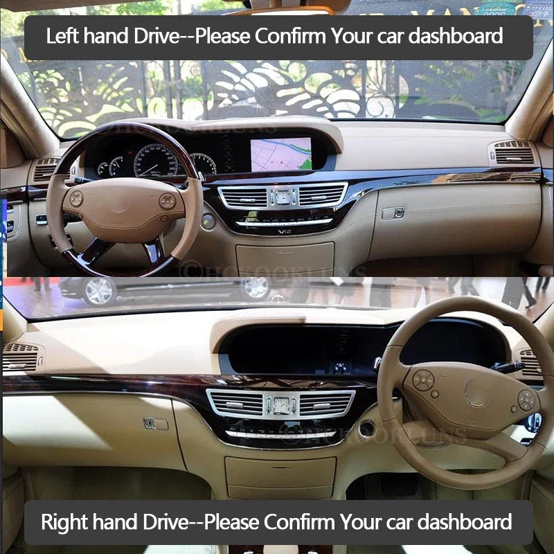 Tapete Protetor para o Painel de Instrumentos para Mercedes-Benz W221