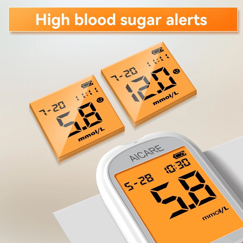 Aicare Blood Glucose Meter &ndash; Portable Accurate Glucometer