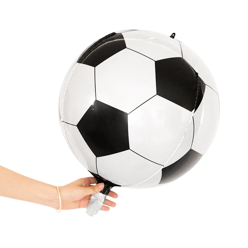 22-Inch 4D Soccer Ball Balloons for Kids' Birthday Parties