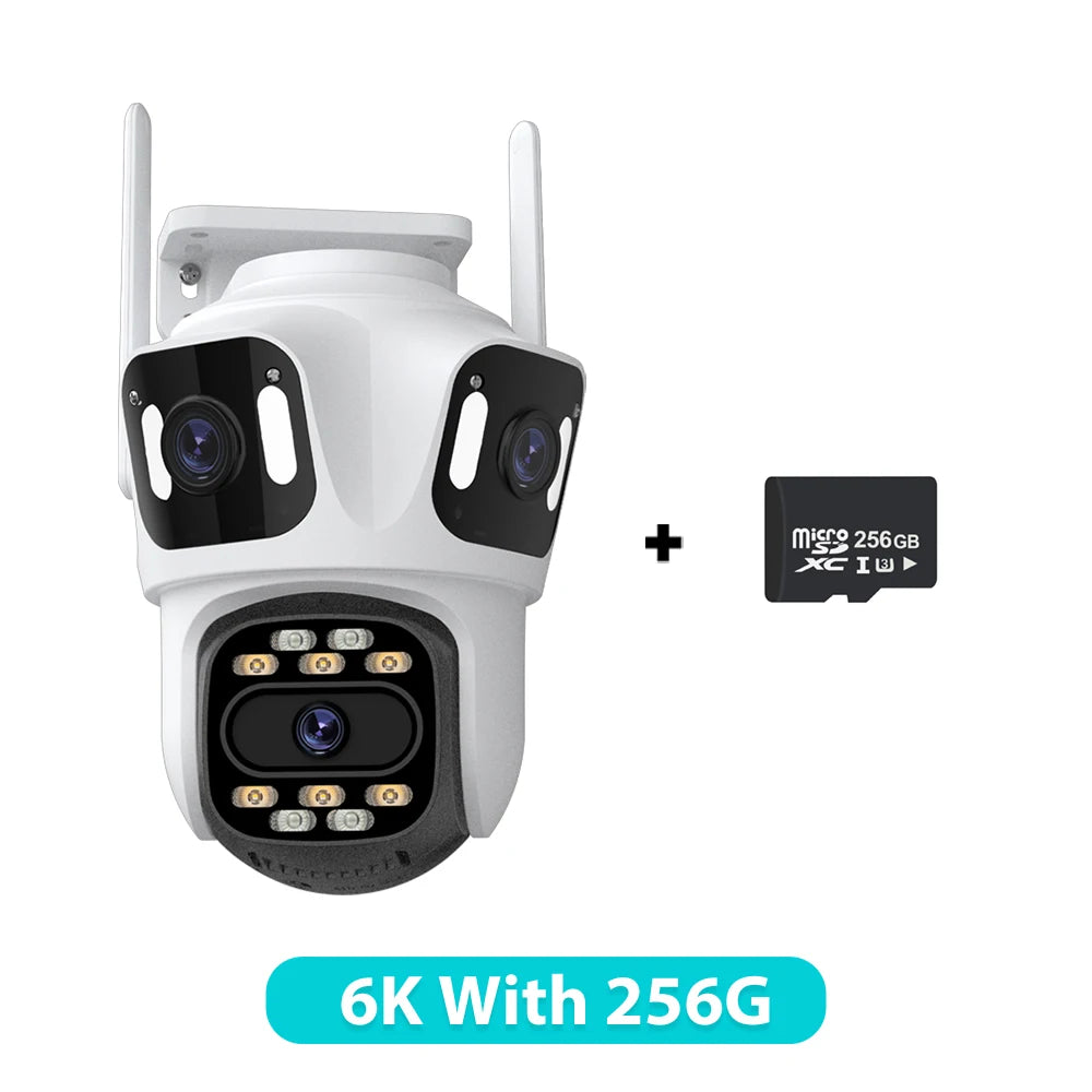 6K HD Outdoor PTZ IP Camera with Auto Tracking 6K With 256G / UK Plug