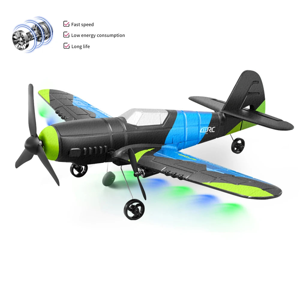 G8 RC Fighter Plane &ndash; LED Light 2CH Glider for Kids