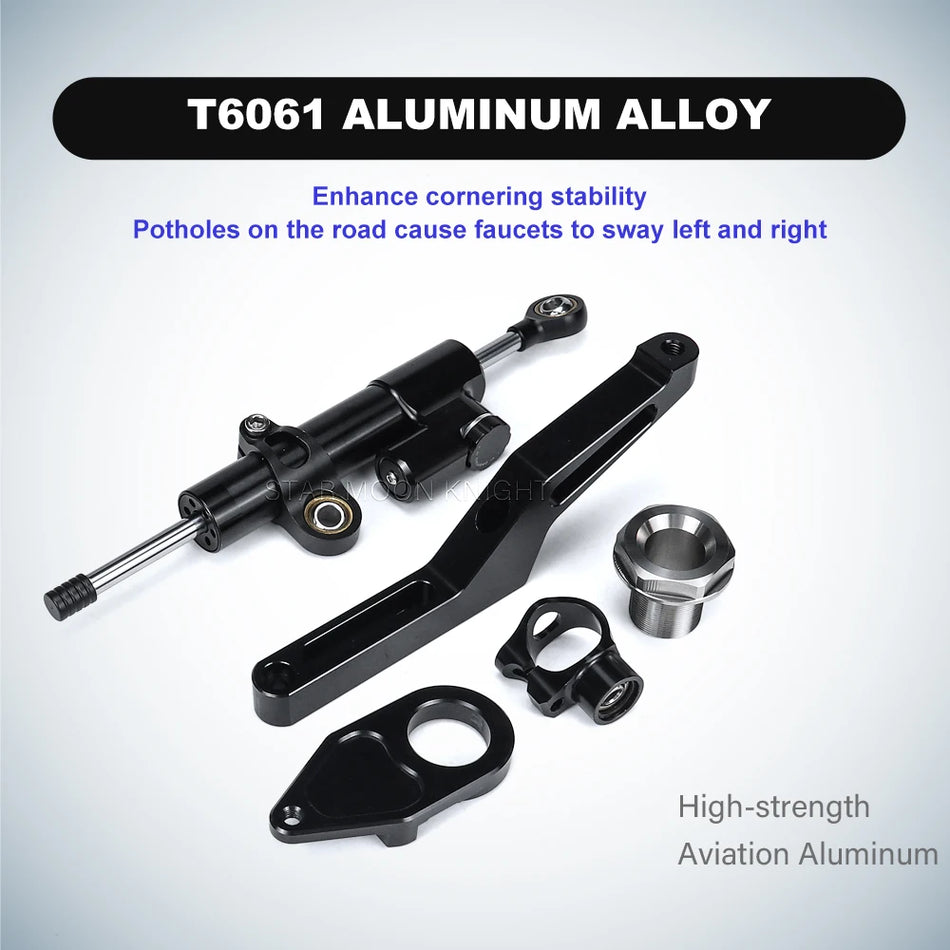 Kawasaki Ninja ZX-6R Absorbers Mount Steering Damper Kit for ZX-6R 2009-2025, KRT Edition 40th Anniversary